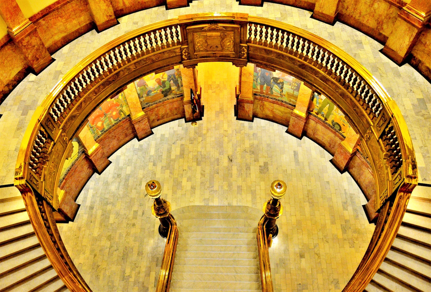 Colorado capitol rotunda from above. Editorial credit: Jim Lambert / Shutterstock.com